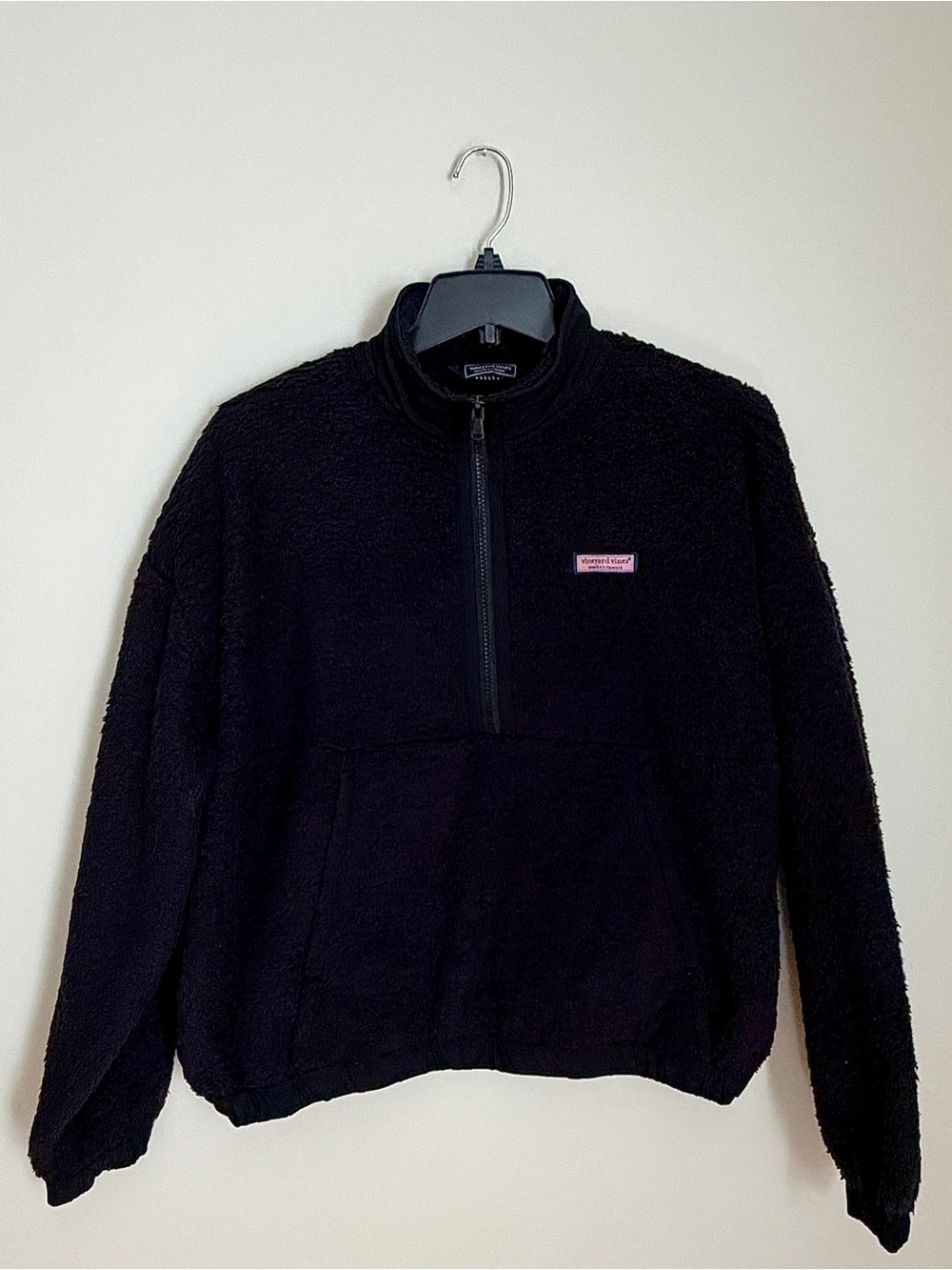 Vineyard Vines Sherpa fleece half zip popover jacket